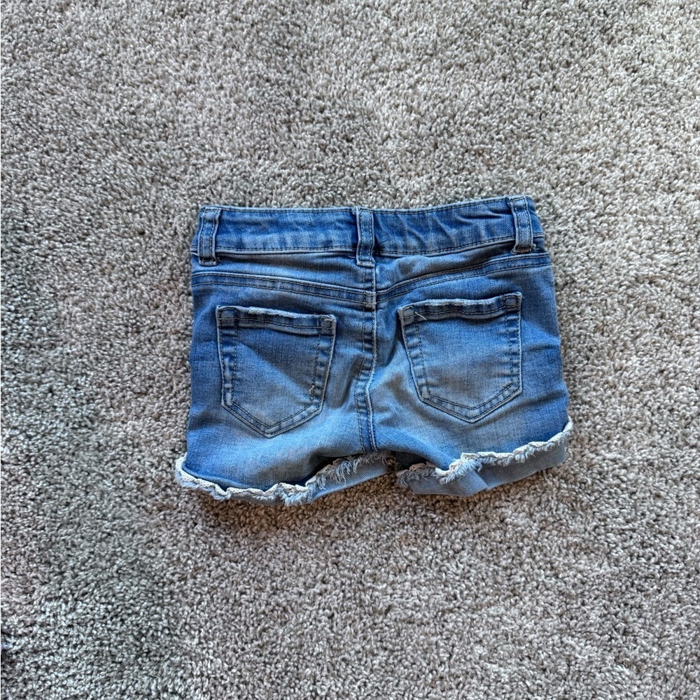 Hippie Girl Distressed Denim Shorts Jean shortsβ Size 4 - Picture 8 of 9